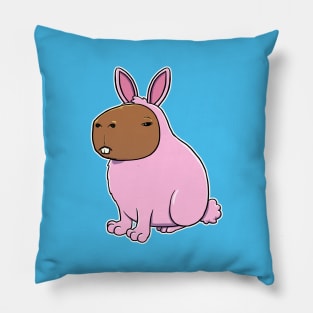 Capybara Bunny Costume Pillow