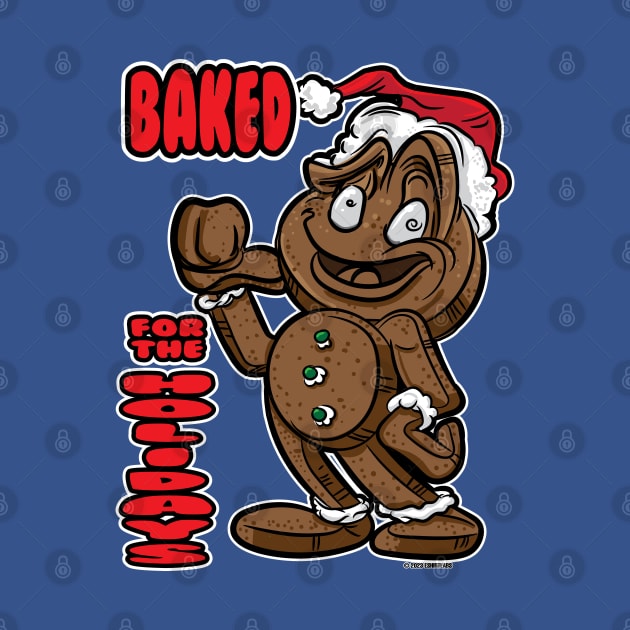 Gingerbread Man Baked For The Holidays with thumb back by eShirtLabs