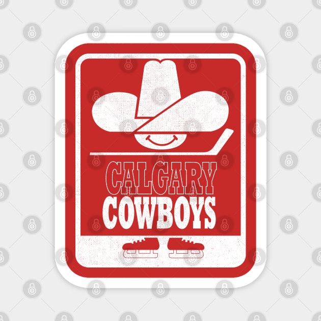 DEFUNCT - Calgary Cowboys Hockey Magnet by LocalZonly