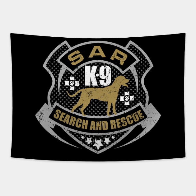 K-9 Search and Rescue Tapestry by Nartissima