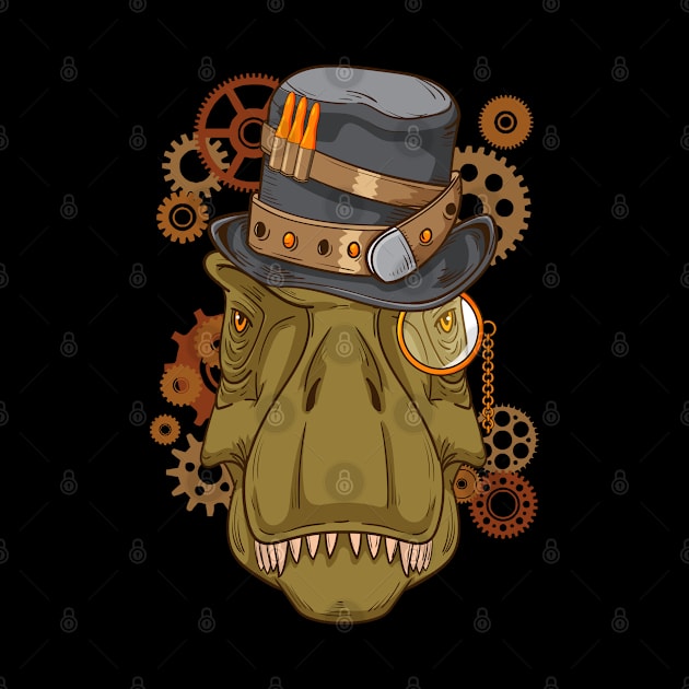 Steampunk T Rex Dinosaur Lover Kids Tyrannosaurus by PomegranatePower