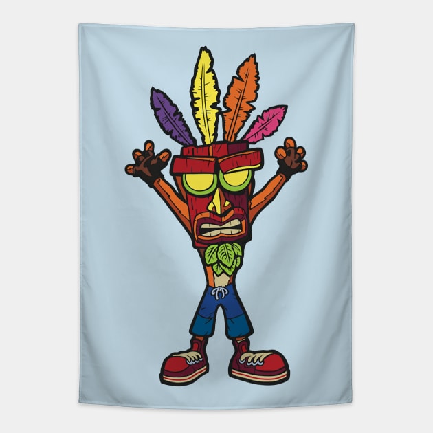 Wumpa Wonderland Tapestry by RianSanto