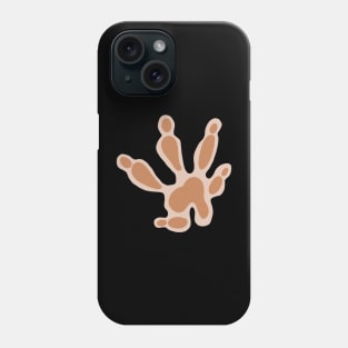 Brown rat/mouse paw print Phone Case