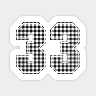 Plaid Number - 33 - Dark Magnet