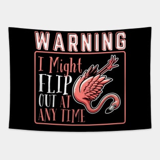 Gymnastics Flamingo Girl Funny Gymnastic Coach Gift for Gymnastic Mom and Gymnastics Lover Tapestry