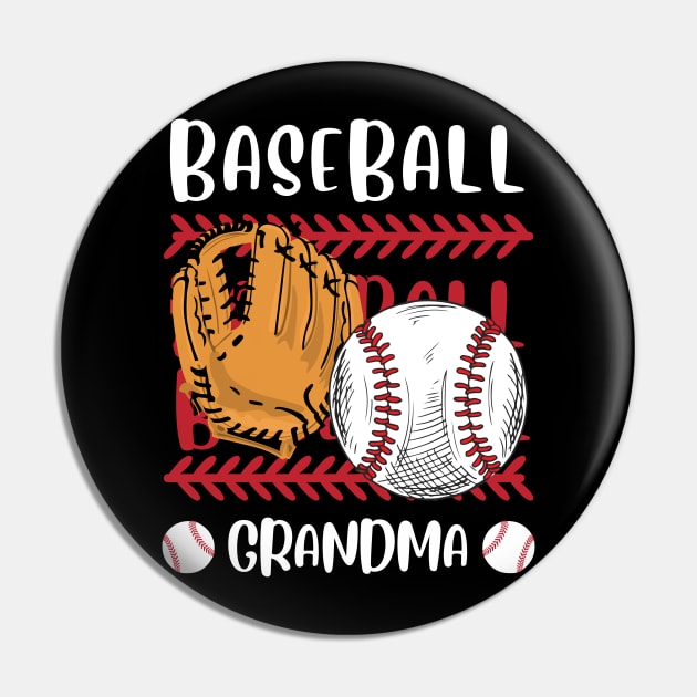 My Favorite Baseball Player Calls Me Grandma Gift for Baseball Grandma Pin by BoogieCreates