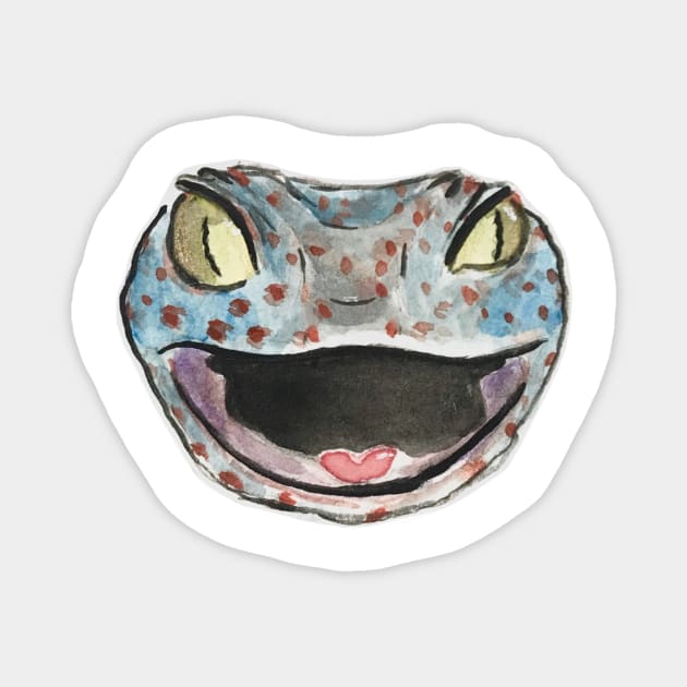 tokay watercolor Magnet by locheerio