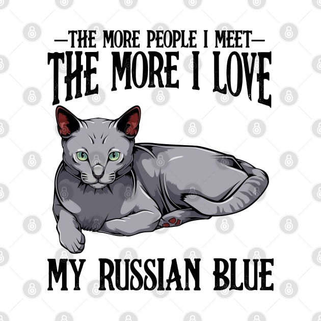 Russian Blue Cat by Lumio Gifts