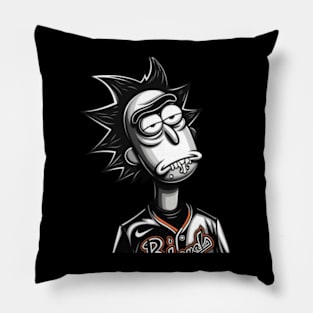 Rick Declares Vs Orioles Logo Pillow