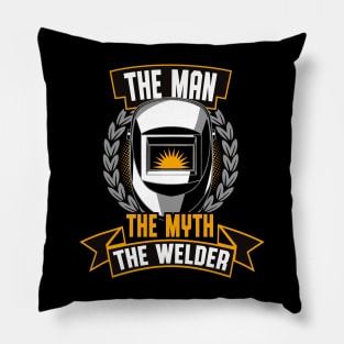 The Man The Myth The Welder Fun Welding Pillow