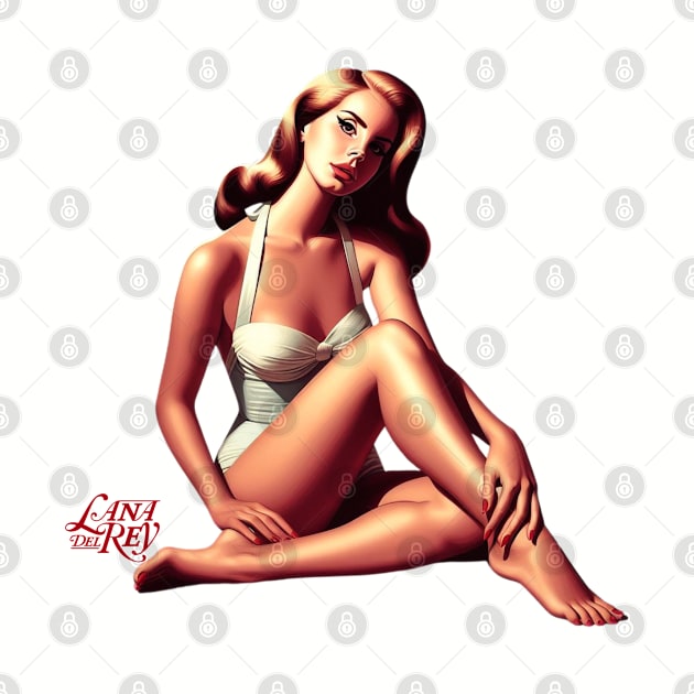 Lana Del Rey - Art Deco Beauty by Tiger Mountain Design Co.