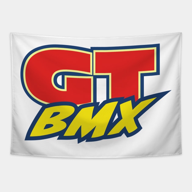 GT BMX logo Tapestry by nickemporium1