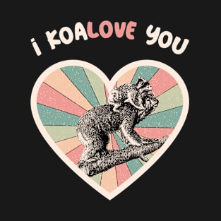 I koalove you - a retro vintage design T-Shirt