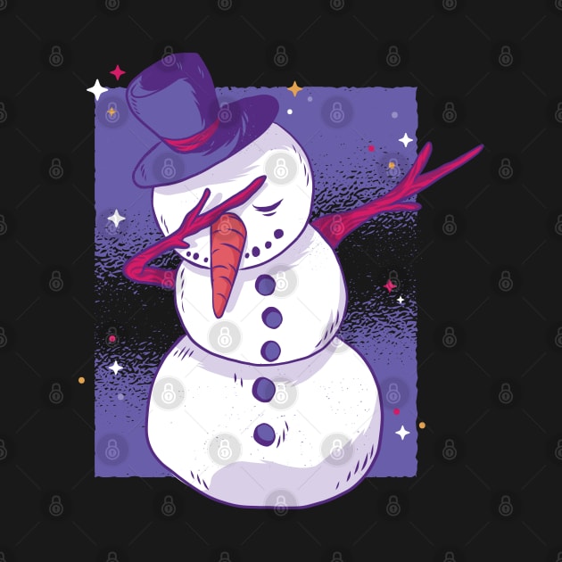 Dabbing Snowman by madeinchorley