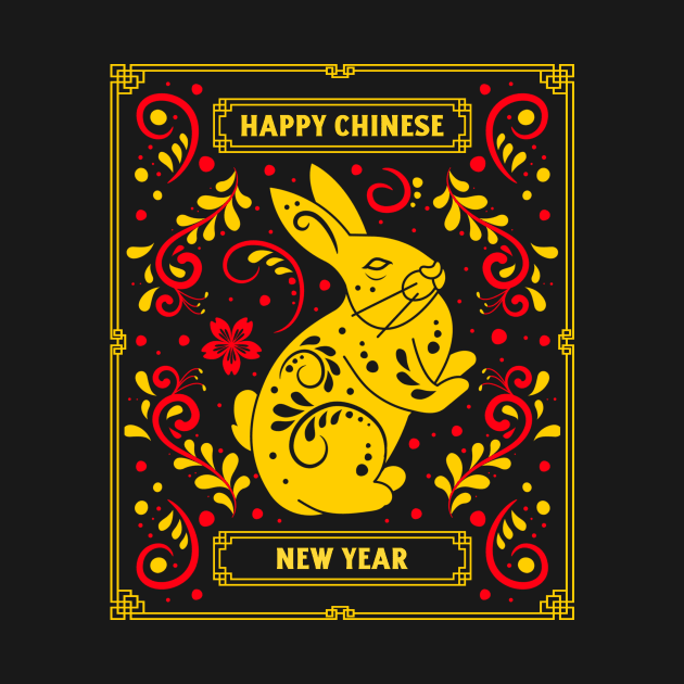 Good Luck Zodiac Happy Chinese New Year of the Rabbit 2023 by star trek fanart and more