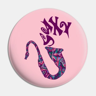 Saxy Saxophone Pin