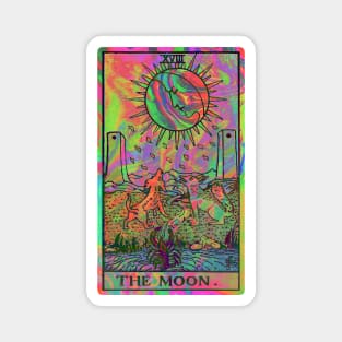 XVIII. The Moon Tarot Card | Psychedelic Magnet