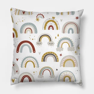 Boho rainbows Pillow