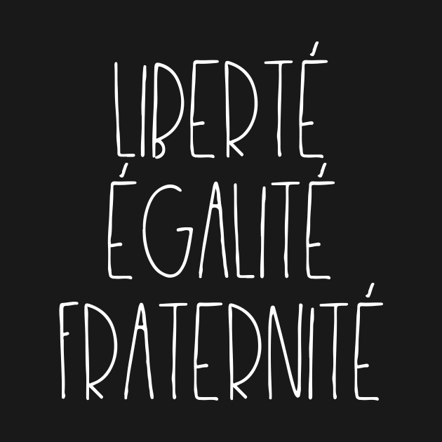 Liberté égalité fraternité by LemonBox