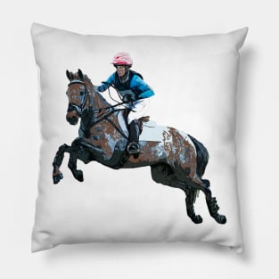 Eventing Horse Pillow