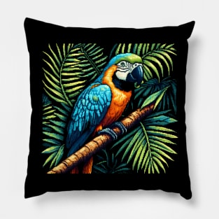 parrot lover - pixel parrot lover Pillow