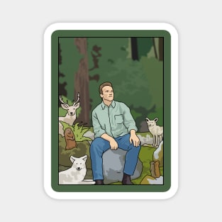 Arnold Schwarzenegger "One With Nature" Magnet