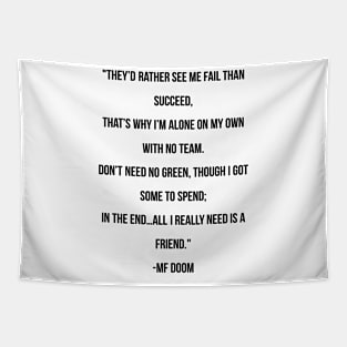 mf doom quote Tapestry