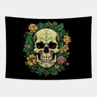 Traditional Skull tattoo Tapestry