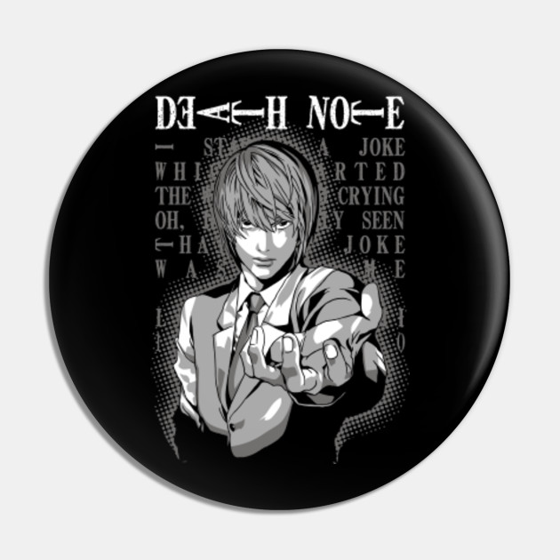 Light Yagami Death Note Anime And Manga Pin Teepublic