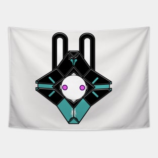 Space Bunny Ghost Shell Tapestry