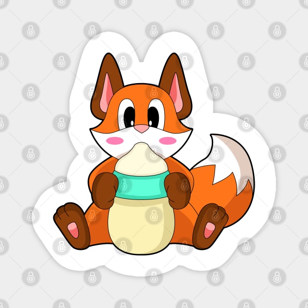 Fox Baby bottle Milk Magnet by Markus Schnabel