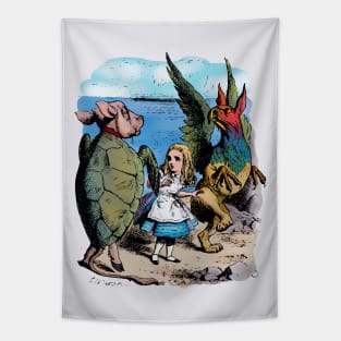 Alice and the Mock Turtle Tapestry