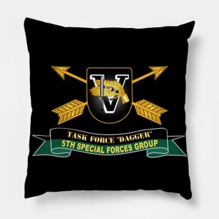 5th Special Forces Group - Flash - TF Dagger w 2 Rows CBO Br - Ribbon X 300 Pillow