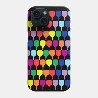 Rainbow pickleball paddles Phone Case