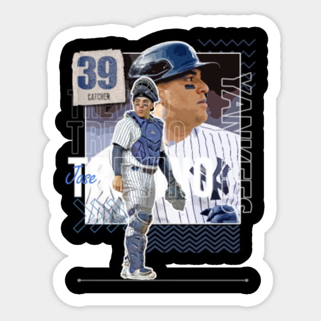 Jose Trevino baseball Paper Poster Yankees 6 - Jose Trevino Mlb Baseball -  Sticker