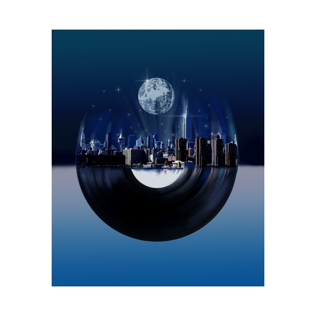 new york skyline vinyl by BekimART