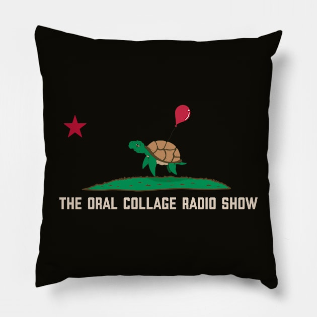 California Dreamin' - White | Oral Collage Radio Show Pillow by Oral Collage Radio Show