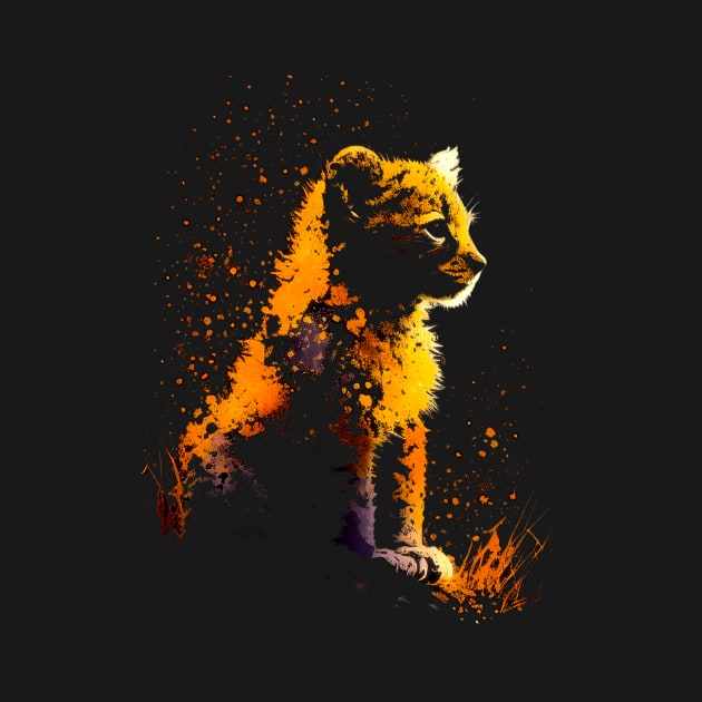 Lion Cub Silhouette #1 by Butterfly Venom