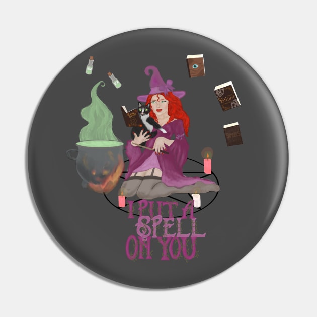 I Put A Spell On You Pin by SketchyVampireArtistry