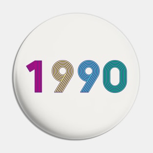 Year 1990 - 90s Colors Pin