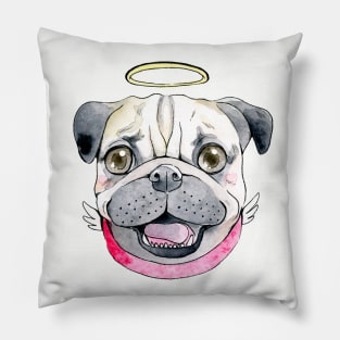 Angel Pug Pillow