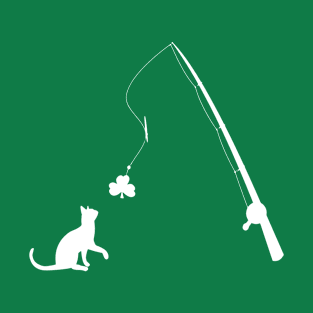 Cate Lover Fishing Funny St Patricks Day T-Shirt