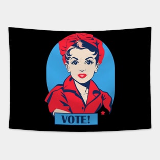 Rosie The Riveter - VOTE! Tapestry