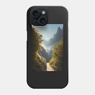 Fantasy Mountain Path Phone Case