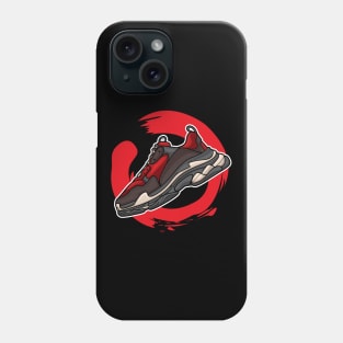 Balen Triple Red Black Sneaker Phone Case