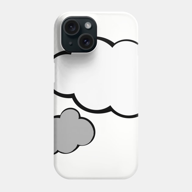 White and grey cloud Phone Case by Artemis Garments