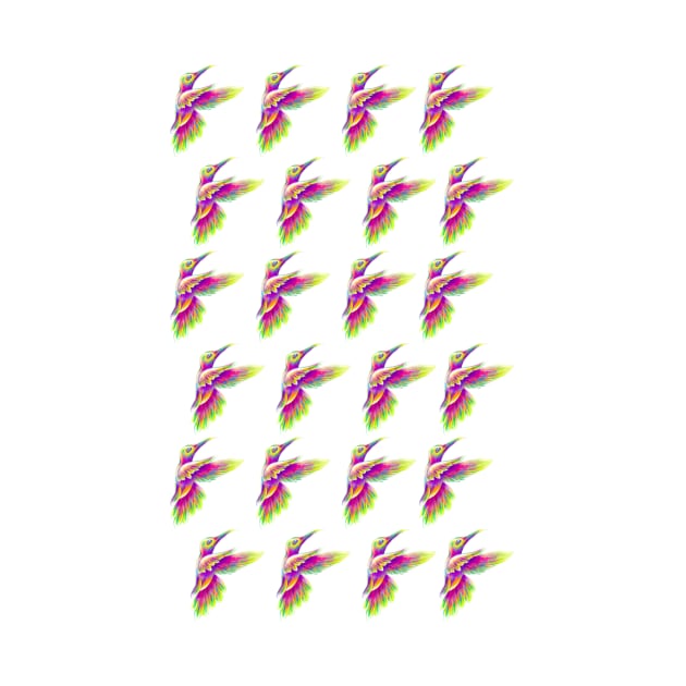 Colorful hummingbirds by #Bizzartino by bizzartino