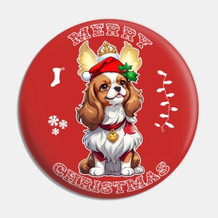 Cavalier King Charles Spaniel Christmas Pin