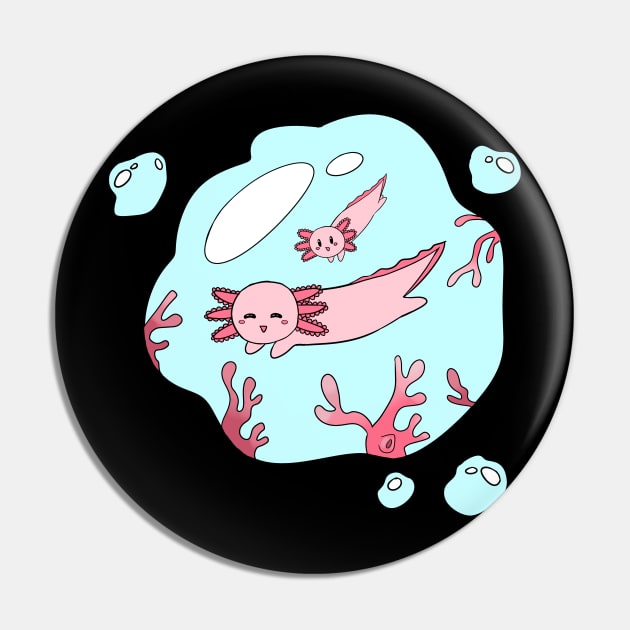 Axolotl Pin by Nimmersatt