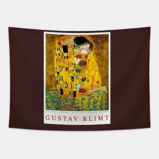 Gustav Klimt The Kiss 1907 Belvedere Museum Painting Print Tapestry
